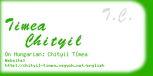 timea chityil business card